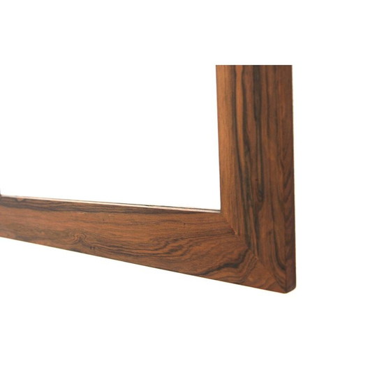 Image 1 of Vintage rosewood frame mirror, Sweden 1960