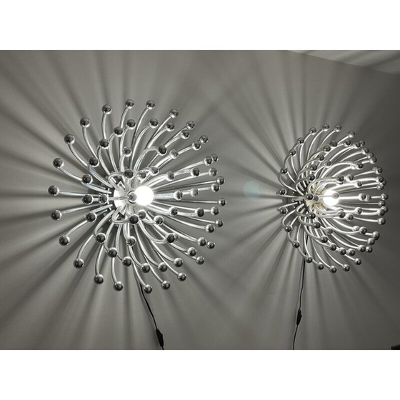 Image 1 of Pair of vintage Pistillo wall lights by Valenti Luce for Studio Tetrarch, 1960