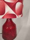 lampada vintage Krösselbach con paralume aftermarket, ceramica, Germania Ovest 