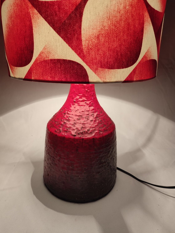 Image 1 of Lampe vintage Krösselbach avec abat-jour, Céramique , Allemagne de l'Ouest