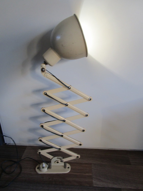 Image 1 of Scissor lamp - Industrial - Wall lamp - Gray - Metal - 1950/1960