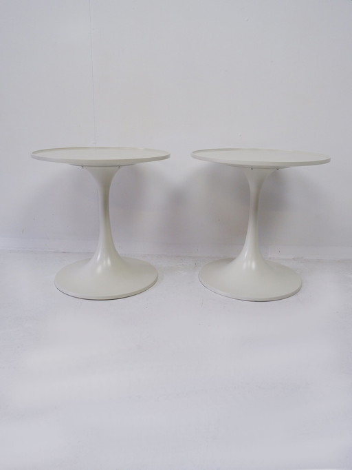 Set of 2 Space Age side tables, 1970s