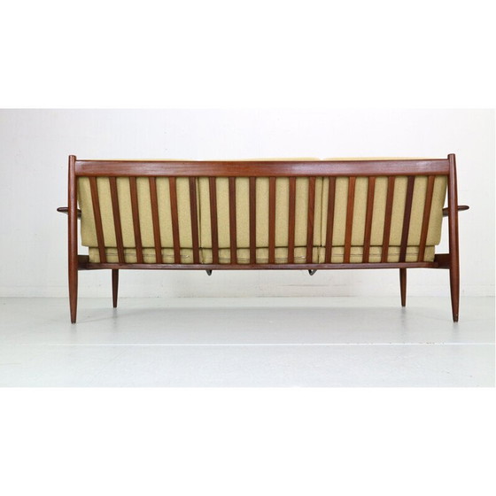 Image 1 of Vintage teak & upholstered daybed by Walter Knoll for Knoll Antimott, Germany 1950s