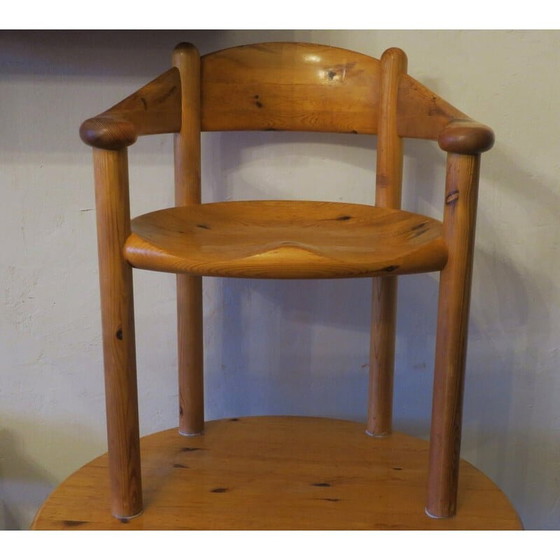 Image 1 of Vintage Elbow dining set in patinated pine by Rainer Daumiller for Hirtshals Sawmill, 1960s