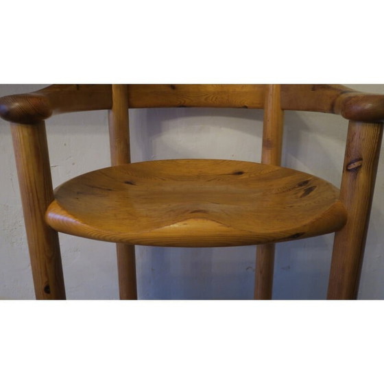 Image 1 of Vintage Elbow dining set in patinated pine by Rainer Daumiller for Hirtshals Sawmill, 1960s