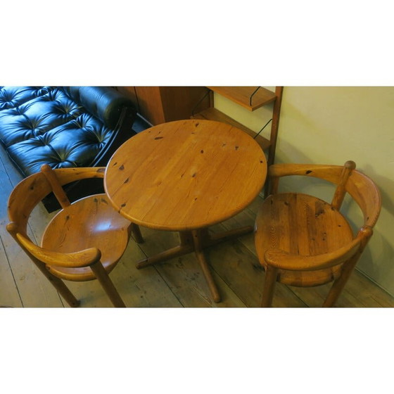 Image 1 of Vintage Elbow dining set in patinated pine by Rainer Daumiller for Hirtshals Sawmill, 1960s