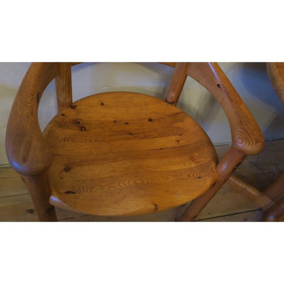 Image 1 of Vintage Elbow dining set in patinated pine by Rainer Daumiller for Hirtshals Sawmill, 1960s