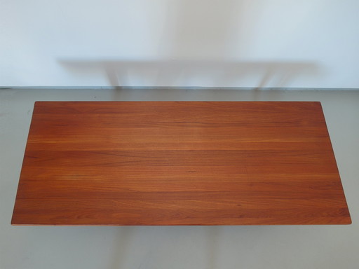 Vintage coffee table with solid teak top