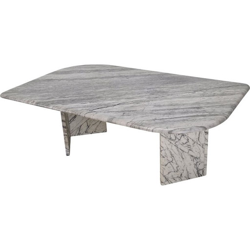 Vintage marble coffee table, Italy 1970s