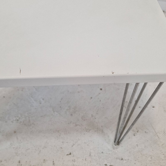 Image 1 of Set of 3 vintage triangular tables in plywood and metal for Pin-Age, Denmark 1980