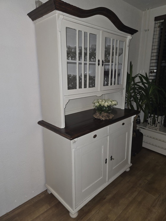 Image 1 of Buffet Cabinet White With Brown