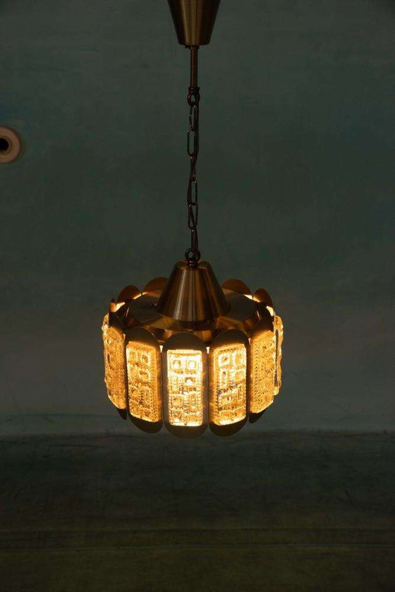 Image 1 of Danish design glass pendant lamp Vitrika