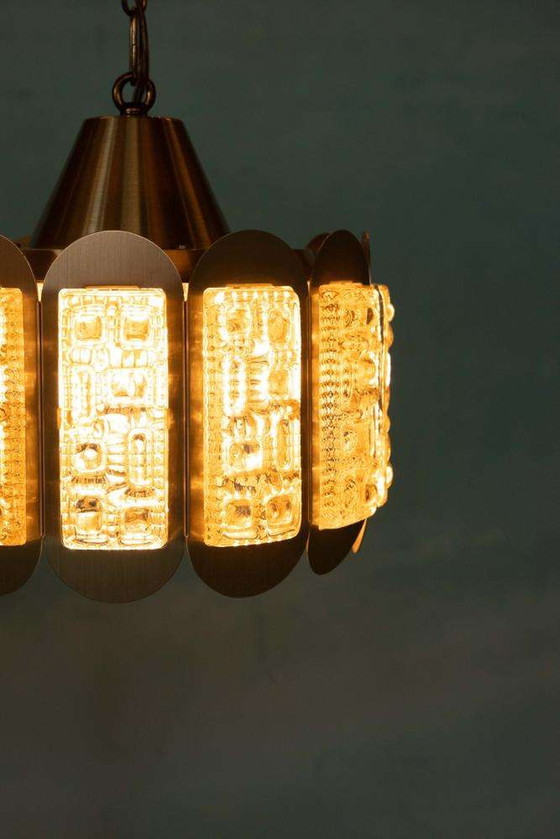 Image 1 of Danish design glass pendant lamp Vitrika