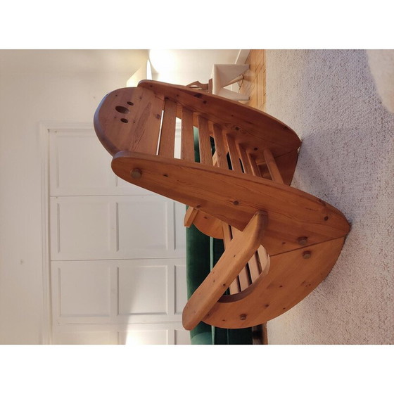 Image 1 of Vintage pine rocking chair, 1970