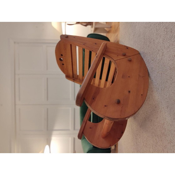 Image 1 of Vintage pine rocking chair, 1970