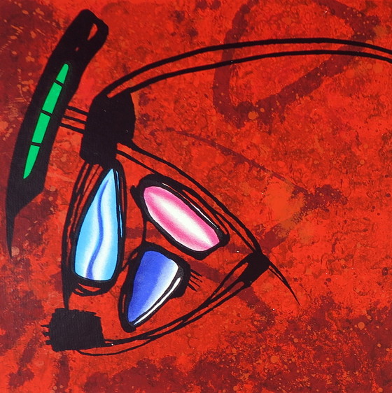 Image 1 of Set di 2 serigrafie colorate di Werner Pantki