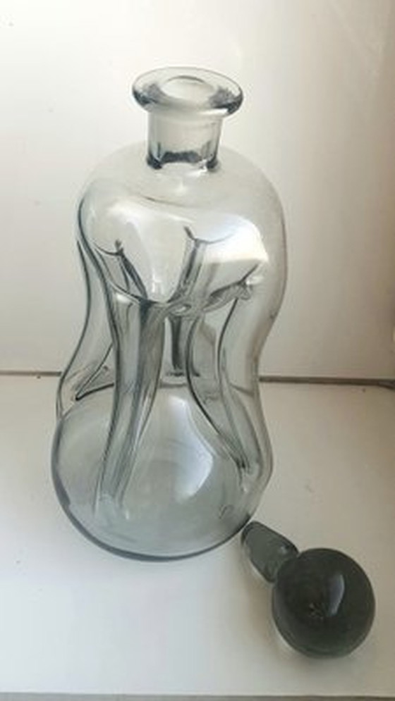 Image 1 of Decanter Kluk Kluk di Jacob E. Bang per Holmegaard, anni '60