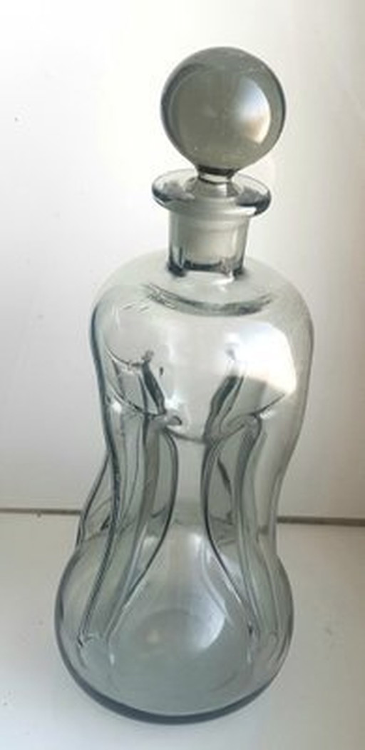 Kluk Kluk Decanter By Jacob E. Bang For Holmegaard, 1960S