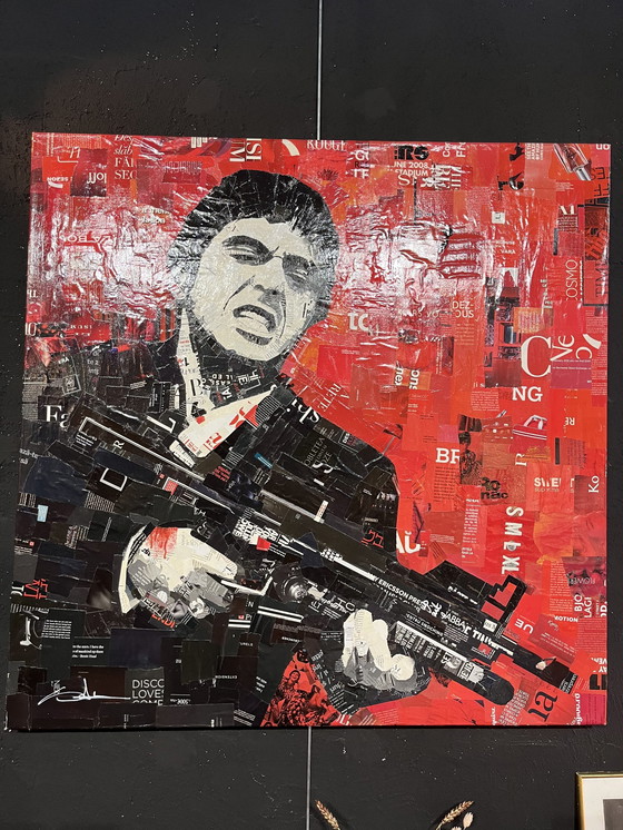 Image 1 of Tony Montana painting