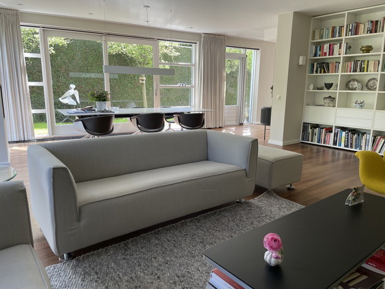 Image 1 of 2x Gelderland 4800 sofas plus ottoman Henk Vos