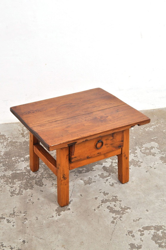 Image 1 of Antique Primitive Spanish Side Table