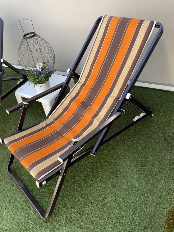 Image 1 of 2 pieces space age Lounge garden chairs