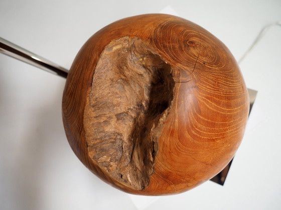 Image 1 of Natural Teak Ball Lamp/ Shadow Missoni Fabric