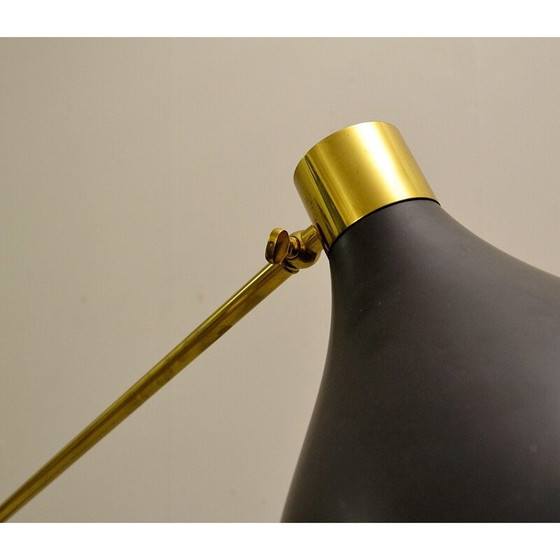 Image 1 of Vintage marble floor lamp and brass arms for Stilnovo, 1950