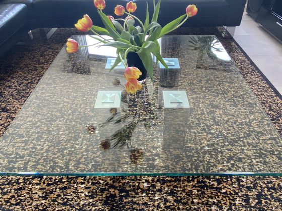 Image 1 of Design Coffee table - glass - square - high quality