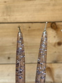 2 x Bougies en plexiglas Lucite 60s