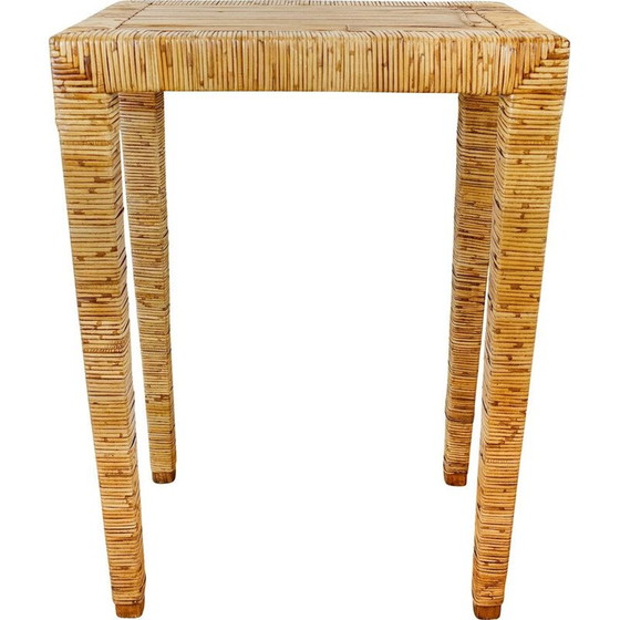 Image 1 of Mid century wicker tall console, 1960s