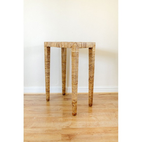 Image 1 of Mid century wicker tall console, 1960s