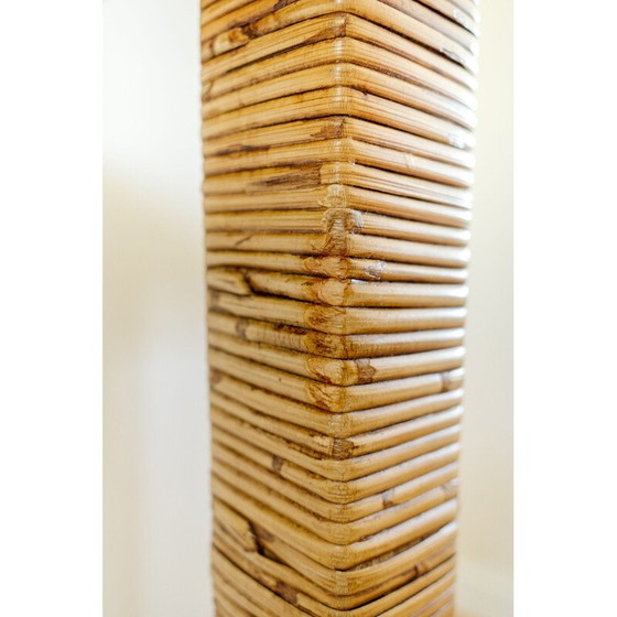 Image 1 of Mid century wicker tall console, 1960s