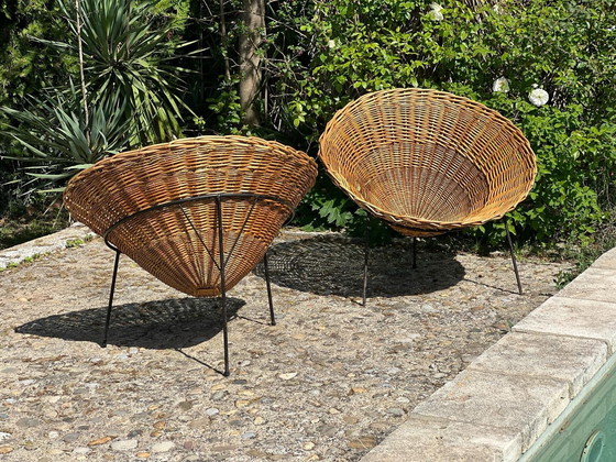 Image 1 of Pair of "C8" metal chairs by Terence Coran for Coran Furniture, 1954