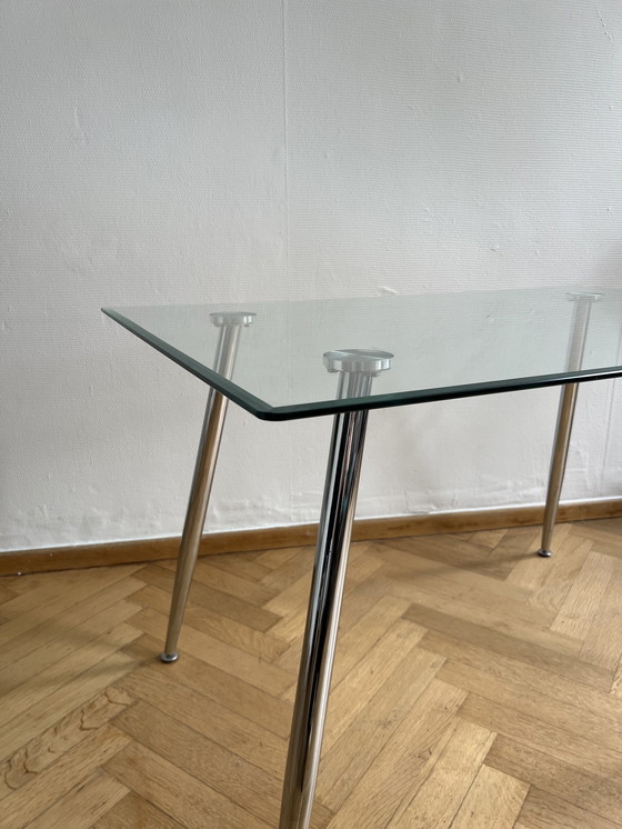 Image 1 of Glass dining table