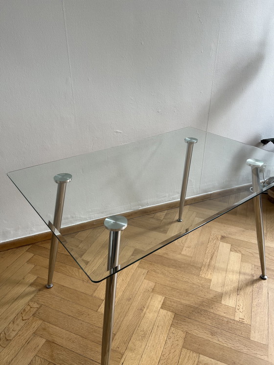 Image 1 of Glass dining table