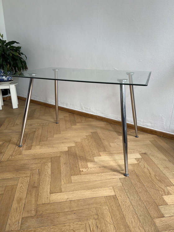 Image 1 of Glass dining table