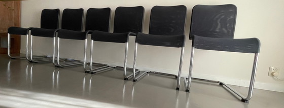 Image 1 of 6x Gispen Today 101Rh Chairs anthracite