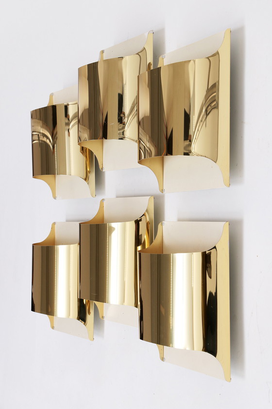 Image 1 of Staff Leuchten Lampes murales Gold design de 1968