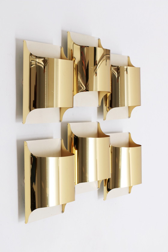 Image 1 of Staff Leuchten Lampes murales Gold design de 1968