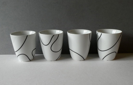 4 as new espresso mugs, thermo mugs, Contour series, Design Pernille Vea, Menu, Denmark