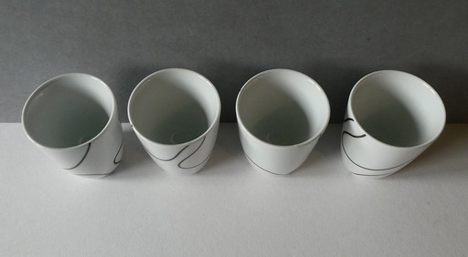 4 as new espresso mugs, thermo mugs, Contour series, Design Pernille Vea, Menu, Denmark