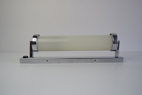 Image 1 of Wall Bauhaus or Functionalist Chrome Wall Lamp, 1930s