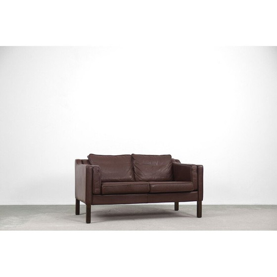 Image 1 of Coppia di divani vintage in pelle scandinavi degli anni '70