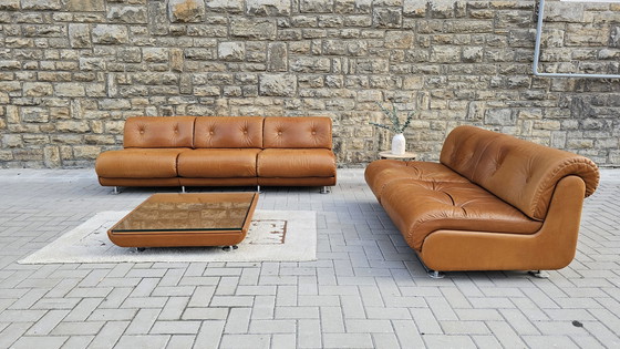 Image 1 of Divano in pelle vintage Loft Studio Space Age anni '60-'70