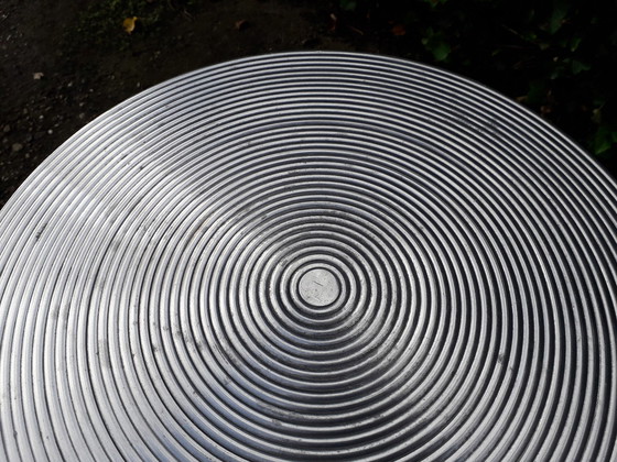 Image 1 of Aluminium coffee table 55 cm high, diameter 40 cm