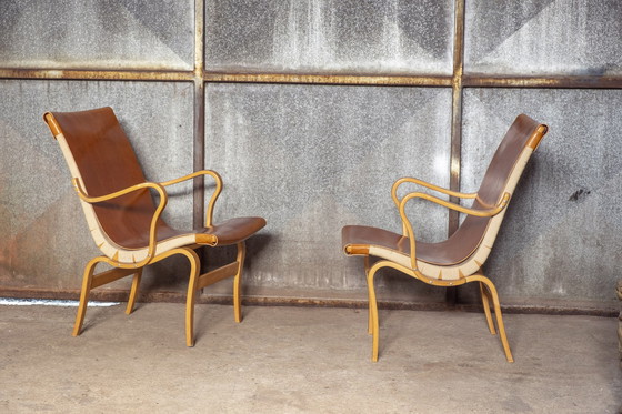 Image 1 of 2x Bruno Mathsson Eva Chair by Dux