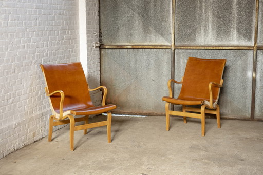 2x Bruno Mathsson Eva Chair by Dux