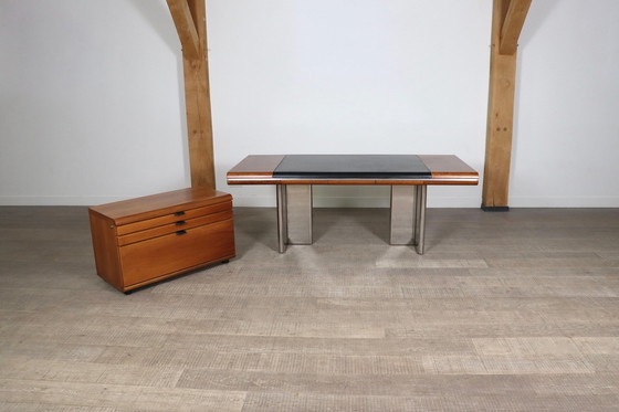 Image 1 of Skipper executive desk + credenza by Hans von Klier