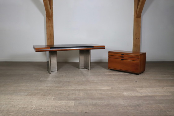 Image 1 of Skipper executive desk + credenza by Hans von Klier